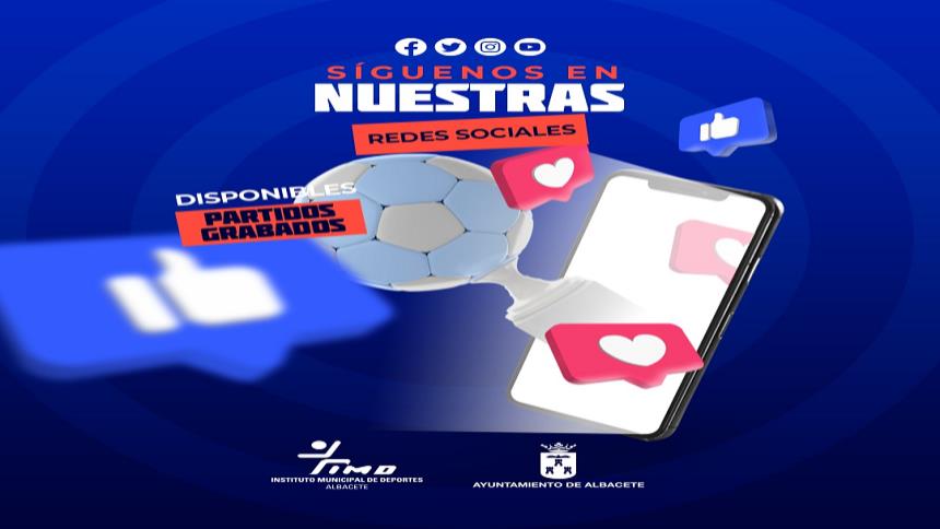 SÍGUENOS EN NUESTRAS REDES SOCIALES Y VISITA NUESTRO CANAL DE YOUTUBE CON PARTIDOS GRABADOS